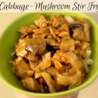 Cabbage-Mushroom Stir Fry