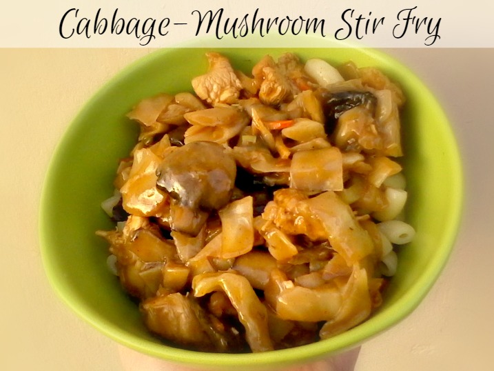 Cabbage-Mushroom Stir Fry - Anna Can Do It!