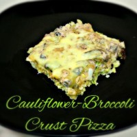 Cauliflower-Broccoli Crust Pizza