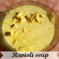 Ravioli soup