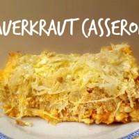 Sauerkraut casserole