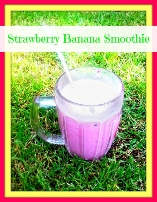 Strawberry Banana Smoothie - Anna Can Do It!