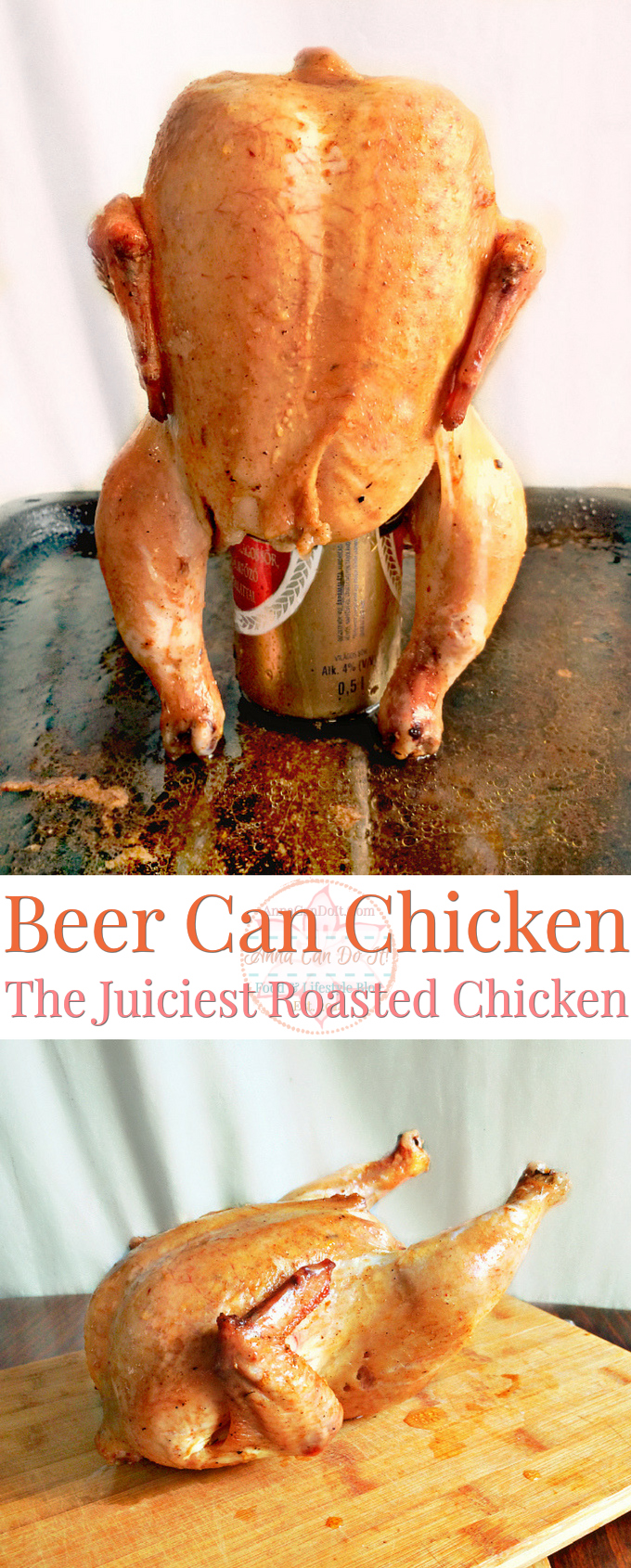 Beer Can Chicken - The Juiciest Roasted Chicken - Anna Can Do It!
