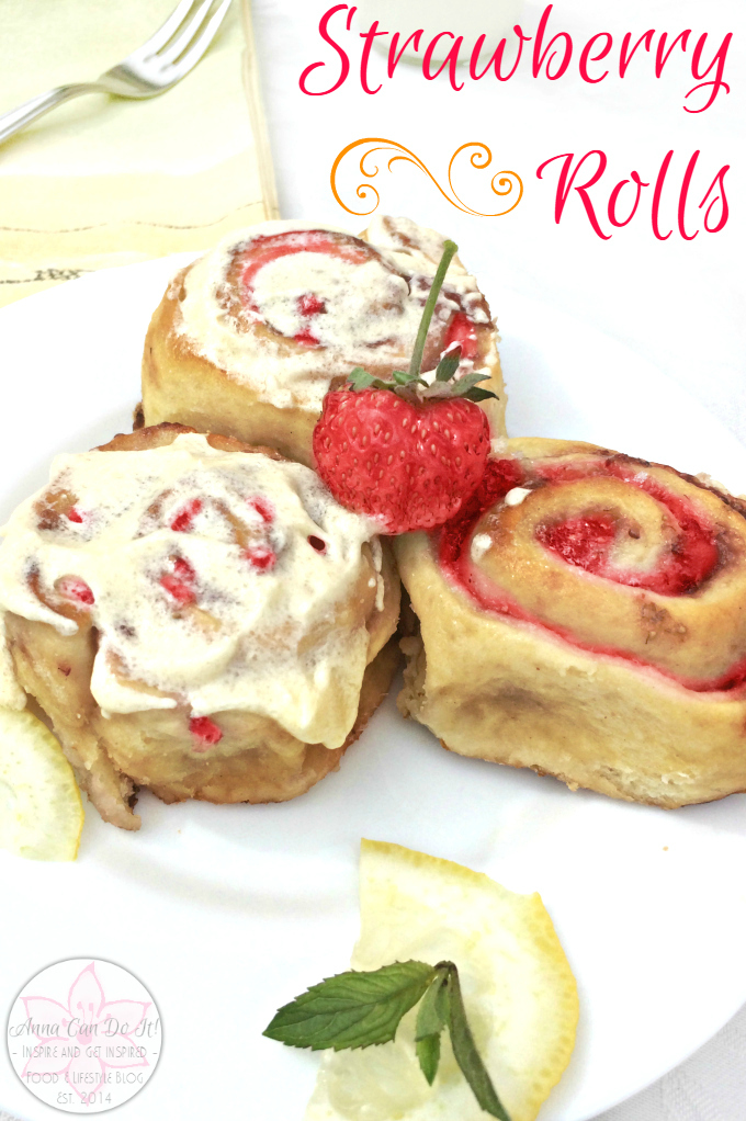 Strawberry Rolls - Anna Can Do It! * It's Summer time, so my rolls addiction is back on with new favorite flavors! Since it's strawberry season too, I couldn't miss the opportunity to make these gorgeous Strawberry Rolls! These Strawberry Rolls are so delicious, naturally sweet and oh so soft!