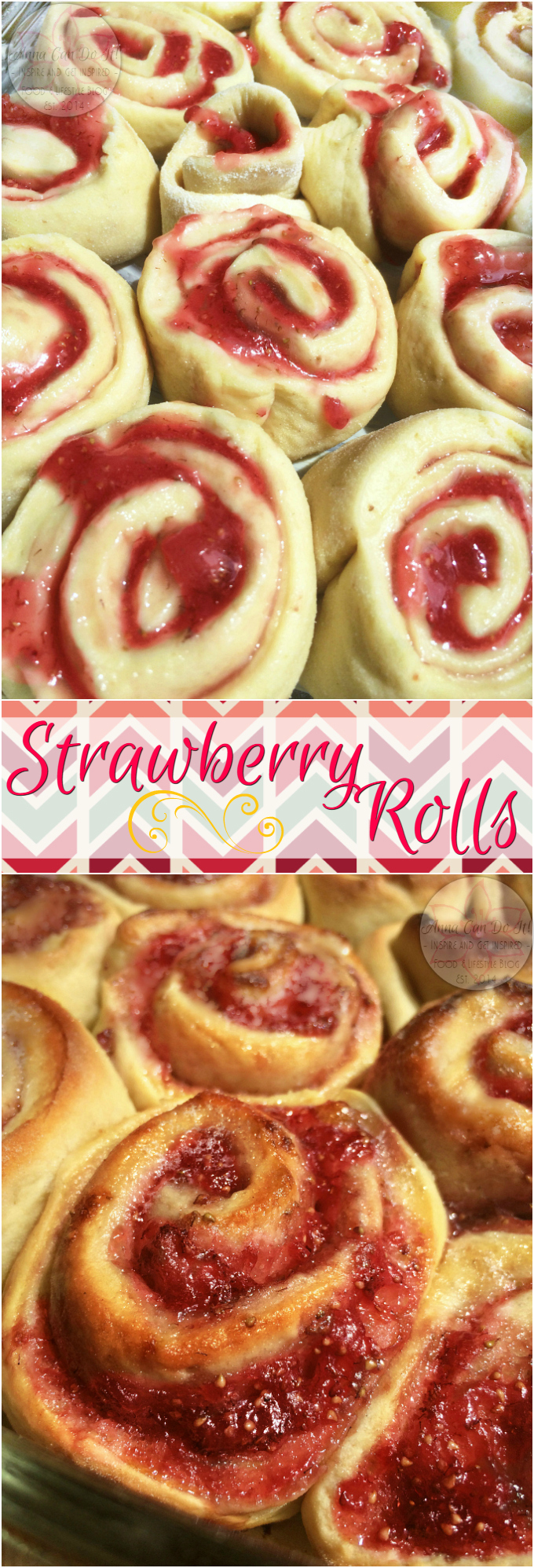 Strawberry Rolls - Anna Can Do It! * It's Summer time, so my rolls addiction is back on with new favorite flavors! Since it's strawberry season too, I couldn't miss the opportunity to make these gorgeous Strawberry Rolls! These Strawberry Rolls are so delicious, naturally sweet and oh so soft!