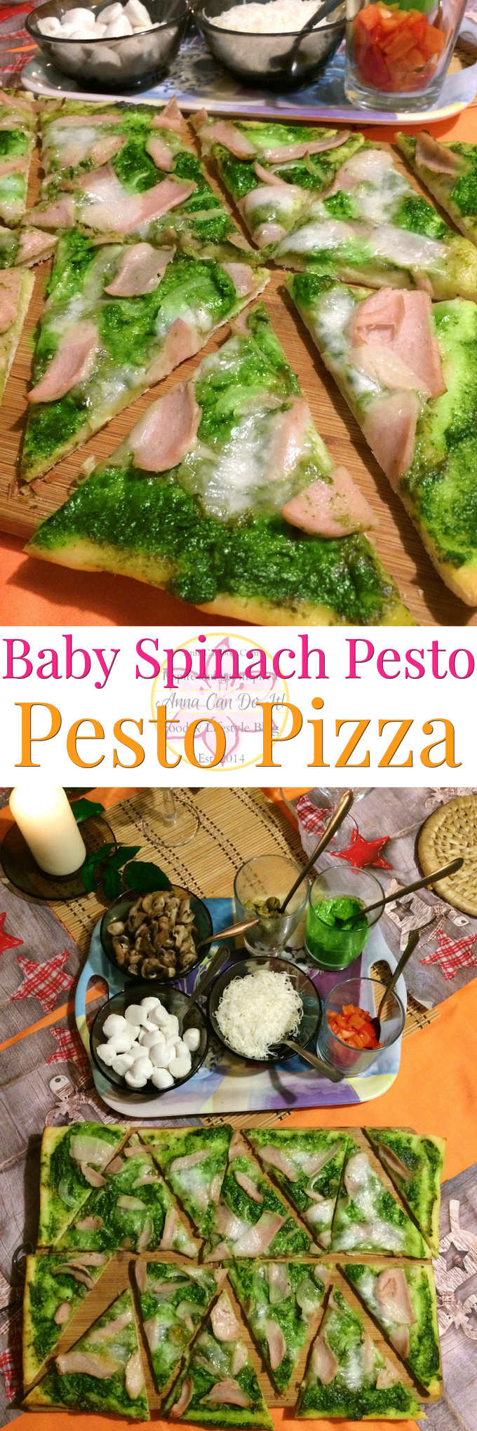 Baby Spinach Pesto - Pesto Pizza - Anna Can Do It! - Spinach Pesto is the pure green gold and now my family's favorite! This pesto is made with baby spinach and cashews. Spinach pesto is so simple to make and so tasty, you'll put it on everything! 