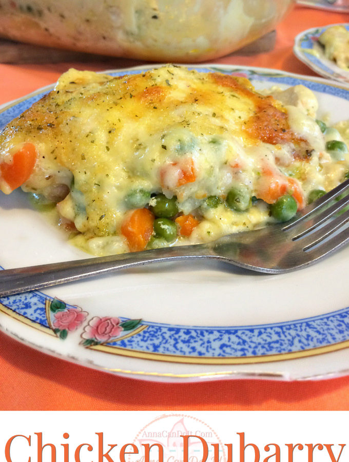 Chicken Dubarry - Chicken Cauliflower Casserole - Anna Can Do It!