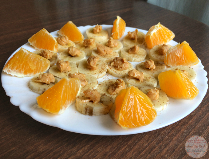 Healthy Snacks - Anna Can Do It! Orange, Peanut Butter and Banana Bites
