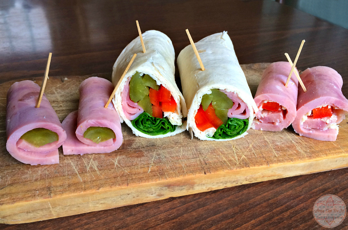 Healthy Snacks - Anna Can Do It! - Ham and Tortilla Rolls