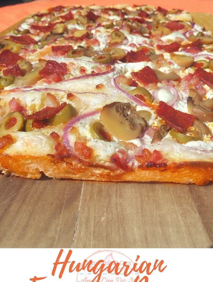 Hungarian Focaccia Pizza - Kenyérlángos - Anna Can Do It!
