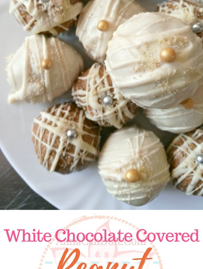 White Chocolate Covered Peanut Butter Balls - Anna Can Do It!