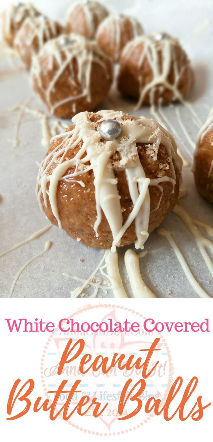 White Chocolate Covered Peanut Butter Balls - Anna Can Do It!