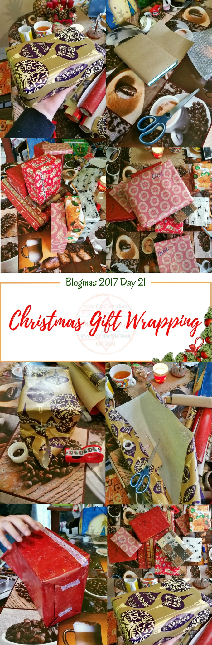 Christmas Gift Wrapping - Blogmas 2017 Day 21 - Anna Can Do It!