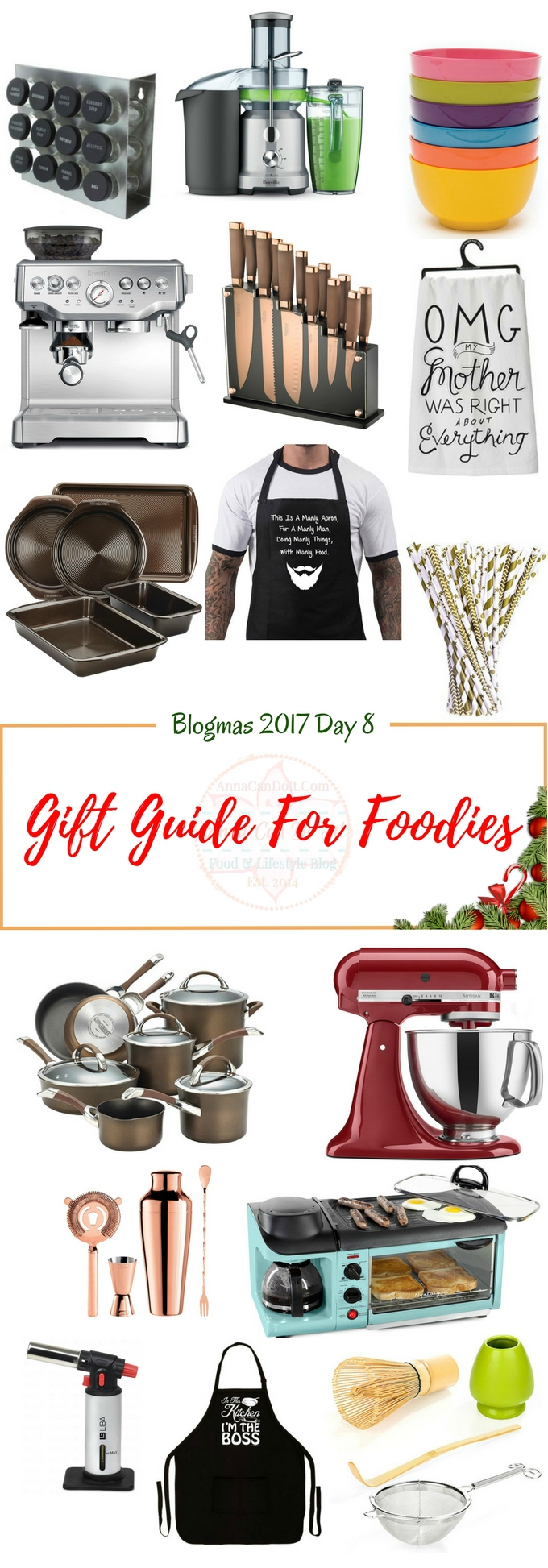 Gift Guide For Foodies - Blogmas 2017 Day 8 - Anna Can Do It!