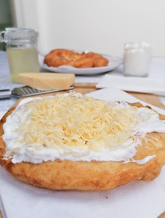 Hungarian Fried Dough - Lángos - Anna Can Do It!