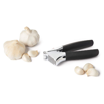 OXO 11107400 Good Grips Soft-Handled Garlic Press,Black