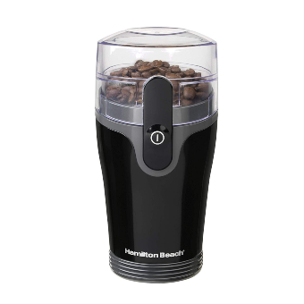 Hamilton Beach Fresh Grind 4.5oz Electric Coffee Grinder for Beans, Spices and More, Stainless Steel Blades, Black (80335R)