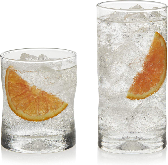 Libbey Impressions 16-Piece Tumbler and Rocks Glass Set