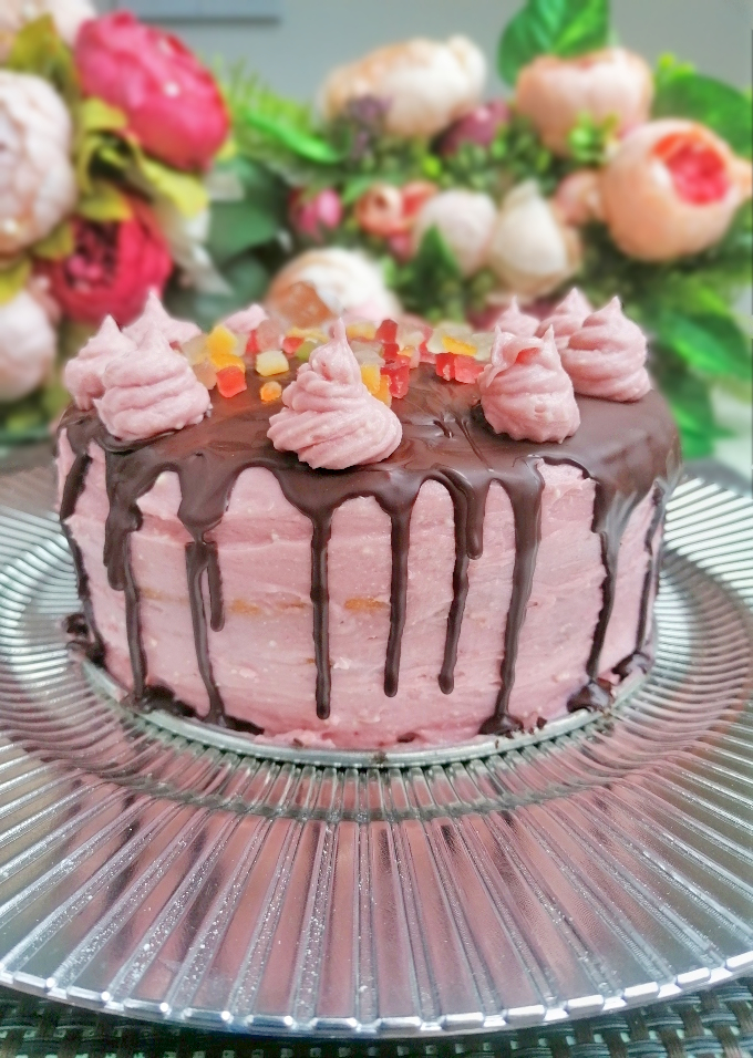 Blood Orange Raspberry Cake – 7th Blogiversary